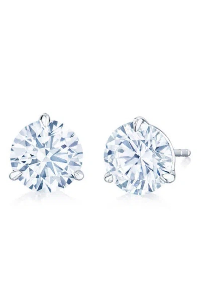 Kwiat Round Diamond & Platinum Stud Earrings In White