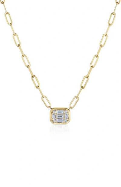 Kwiat Starburst Diamond Pendant Necklace In Gold