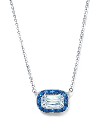 Kwiat Starry Night Diamond And Sapphire Necklace In Blue
