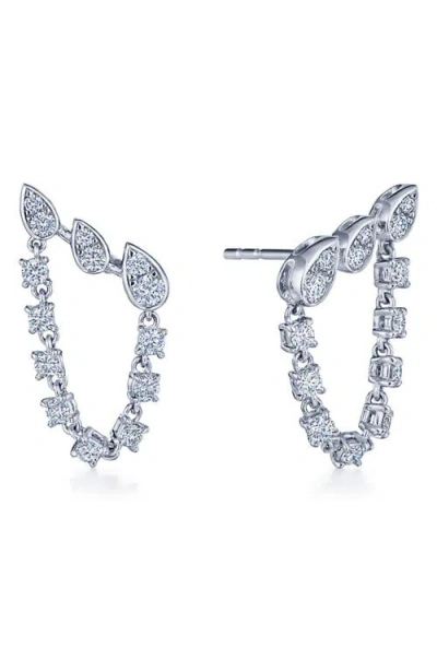 Kwiat Sunburst Diamond Ear Climbers In Silver
