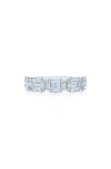 Kwiat Sunburst Partway Diamond Baguette Band Ring In White Gold/diamond