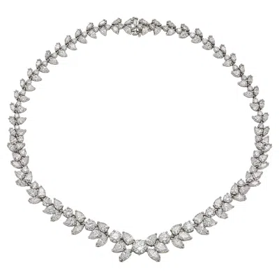 Pre-owned Kwiat Vintage 1950s  41.67 Carat Multi-cut Diamond Necklace