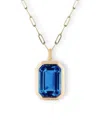 Kybele Studio Women's Blue Sapphire Radiance Necklace In Gold