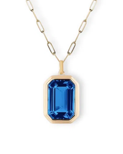 Kybele Studio Women's Blue Sapphire Radiance Necklace In Gold