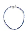 Kybele Studio Women's Blue / Silver Midnight Wisdom Necklace With Lapis Lazuli
