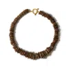 Kybele Studio Women's Brown Desert Dune Necklace In Mocha Howlite