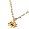 Kybele Studio Women's Gold / Blue Eye Talisman Pendant Gold Necklace In Sapphire In Gold