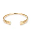 Kybele Studio Women's Gold Inscribed Minimalist Cuff