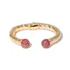 Kybele Studio Women's Gold / Pink Blush Selene Cuff Bracelet In Gold
