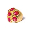 Kybele Studio Women's Gold / Pink Gold Blush Multi-gemstone Cocktail Ring In Multi