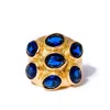 Kybele Studio Women's Gold Sapphire Multi-gemstone Cocktail Ring In Gold