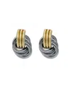 Kybele Studio Women's Gold / Silver Mixed Twisted Earrings In Silver & Gold