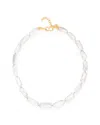 Kybele Studio Women's Gold / White Baroque Pearl Necklace