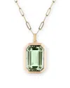 Kybele Studio Women's Green / Gold Emerald Radiance Necklace In Gold