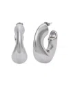 Kybele Studio Women's Liquid Silver Hoops In Silver
