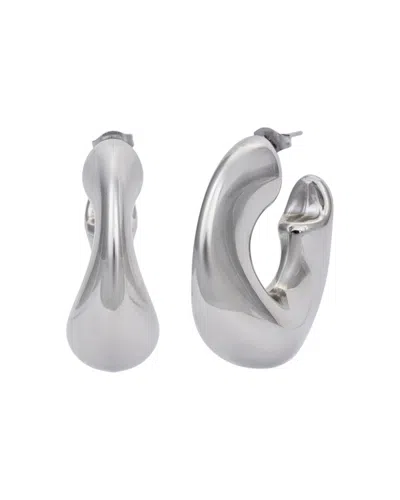 Kybele Studio Women's Liquid Silver Hoops In Silver