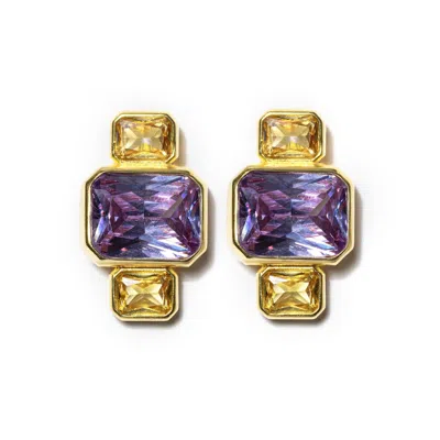 Kybele Studio Women's Purple Luma Earrings In Iris