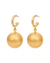 Kybele Studio Women's Textured Gold Sphere Drop Earrings