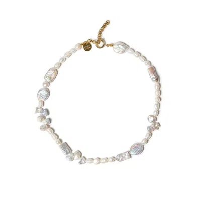 Kybele Studio Women's White Lily Pearl Necklace