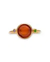 Kybele Studio Women's Yellow / Orange Amber Glow Cateye Ring