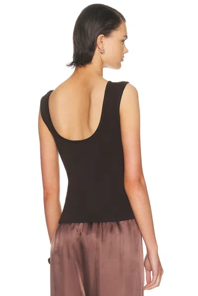 Kye Bateau Sleeveless Top In Brown