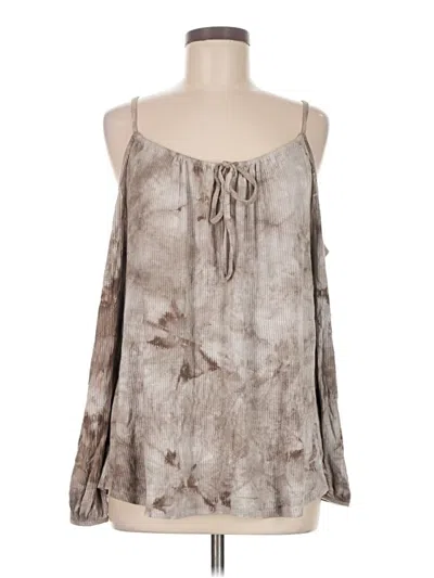 Pre-owned Kye Mi Sleeveless Blouse In Gray