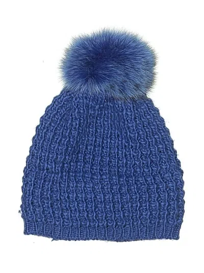 Pre-owned Kyi Kyi Beanie Hat In Blue