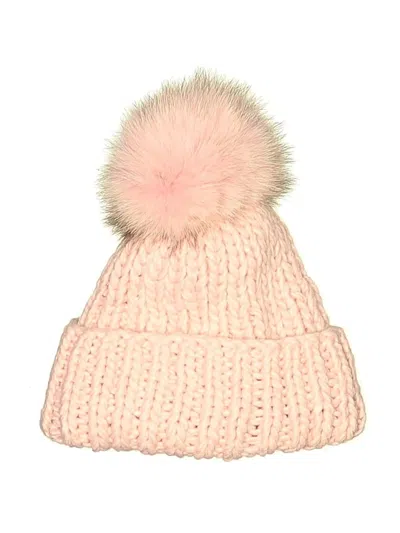 Pre-owned Kyi Kyi Beanie Hat In Pink