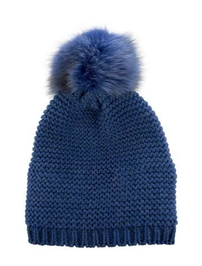 Pre-owned Kyi Kyi Knit Beanie W/tags In Blue
