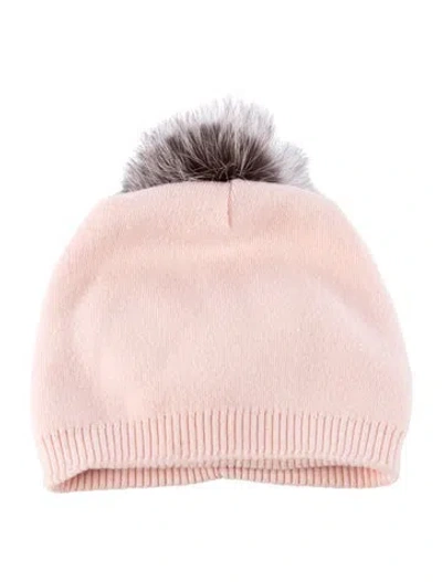 Pre-owned Kyi Kyi Knit Cashmere Beanie In Pink