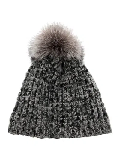 Pre-owned Kyi Kyi Knitted Beanie In Grey
