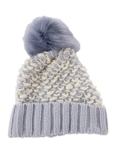 Pre-owned Kyi Kyi Women's Blue Wool  Winter Beanie W/tags
