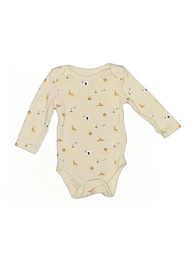 Pre-owned Kyle & Deena Babies' Long Sleeve Onesie In Gold