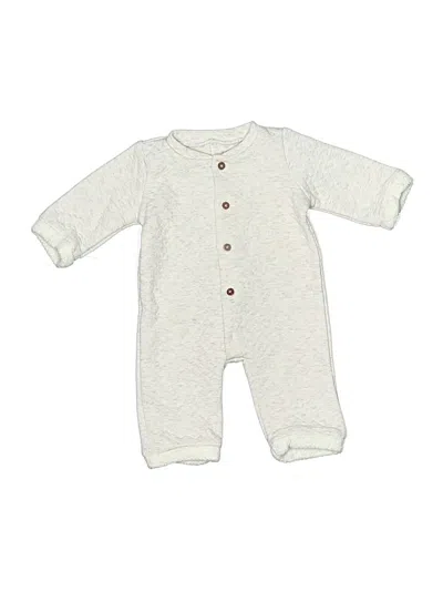 Pre-owned Kyle & Deena Babies' Long Sleeve Onesie In White