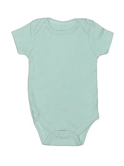 Pre-owned Kyle & Deena Babies' Short Sleeve Onesie In Blue