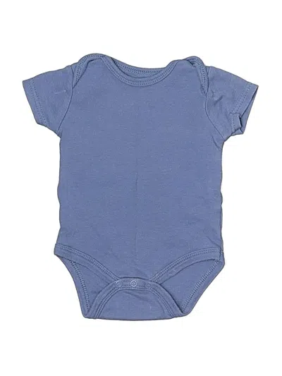 Pre-owned Kyle & Deena Babies' Short Sleeve Onesie In Blue