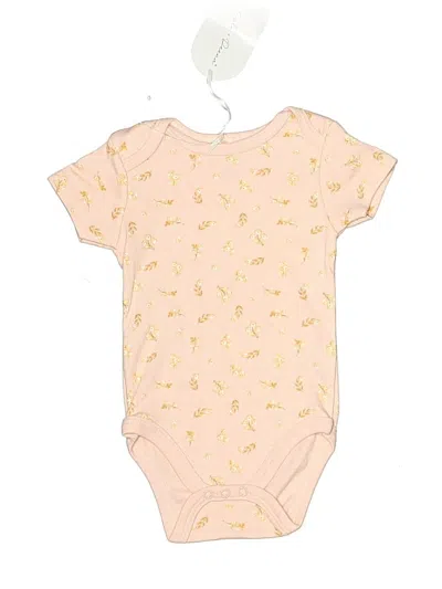 Pre-owned Kyle & Deena Babies' Short Sleeve Onesie In Gold