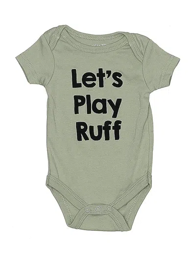 Pre-owned Kyle & Deena Babies' Short Sleeve Onesie In Green