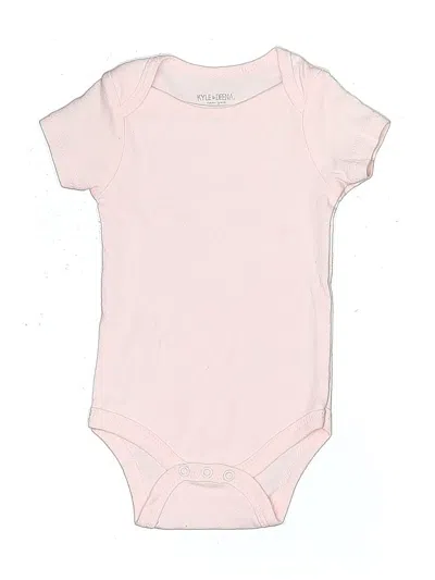 Pre-owned Kyle & Deena Babies' Short Sleeve Onesie In Pink
