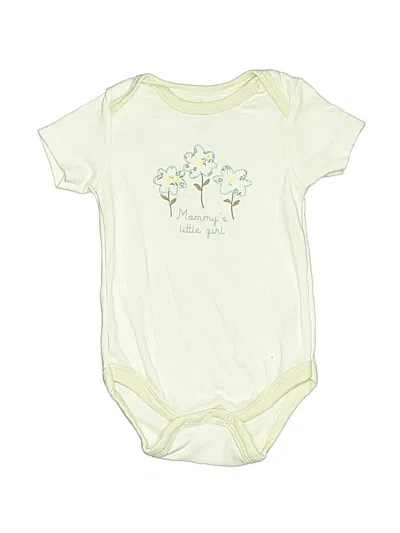 Pre-owned Kyle & Deena Babies' Short Sleeve Onesie In White