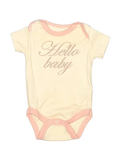 Pre-owned Kyle & Deena Babies' Short Sleeve Onesie In White
