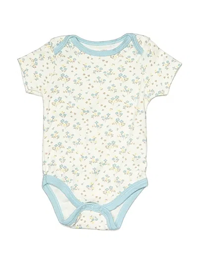 Pre-owned Kyle & Deena Babies' Short Sleeve Onesie In White