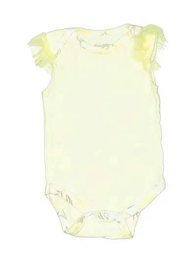 Pre-owned Kyle & Deena Babies' Short Sleeve Onesie In Yellow