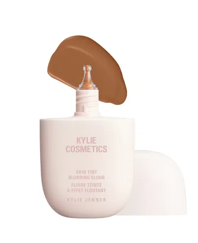 Kylie Cosmetics Skin Tint Blurring Elixir Foundation, 1 Oz. In 8w (tan With Warm Subtle Peachy Underton