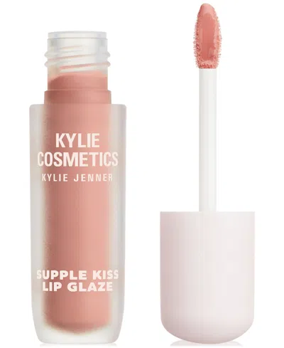 Kylie Cosmetics Supple Kiss Lip Glaze Lip Gloss, 0.1 Oz. In Nude Kiss (light Pink Beige)
