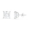 Kylie Harper 10k White Gold 8mm Princess-cut Cubic Zirconia Cz Stud Earrings In White