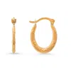 Kylie Harper 10k Yellow Gold Petite U Shaped Heart Huggy Hoop Earrings In Gold-tone