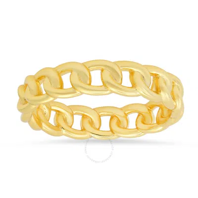 Kylie Harper 14k Gold Over Silver Curb Chain Eternity Band Ring In Gold Tone