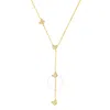 Kylie Harper 14k Gold Over Silver Mother Of Pearl Floating Butterfly Y Necklace In Gold Tone
