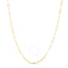 Kylie Harper Ladies 14k Gold 3.2mm Paperclip Chain Necklace In Gold